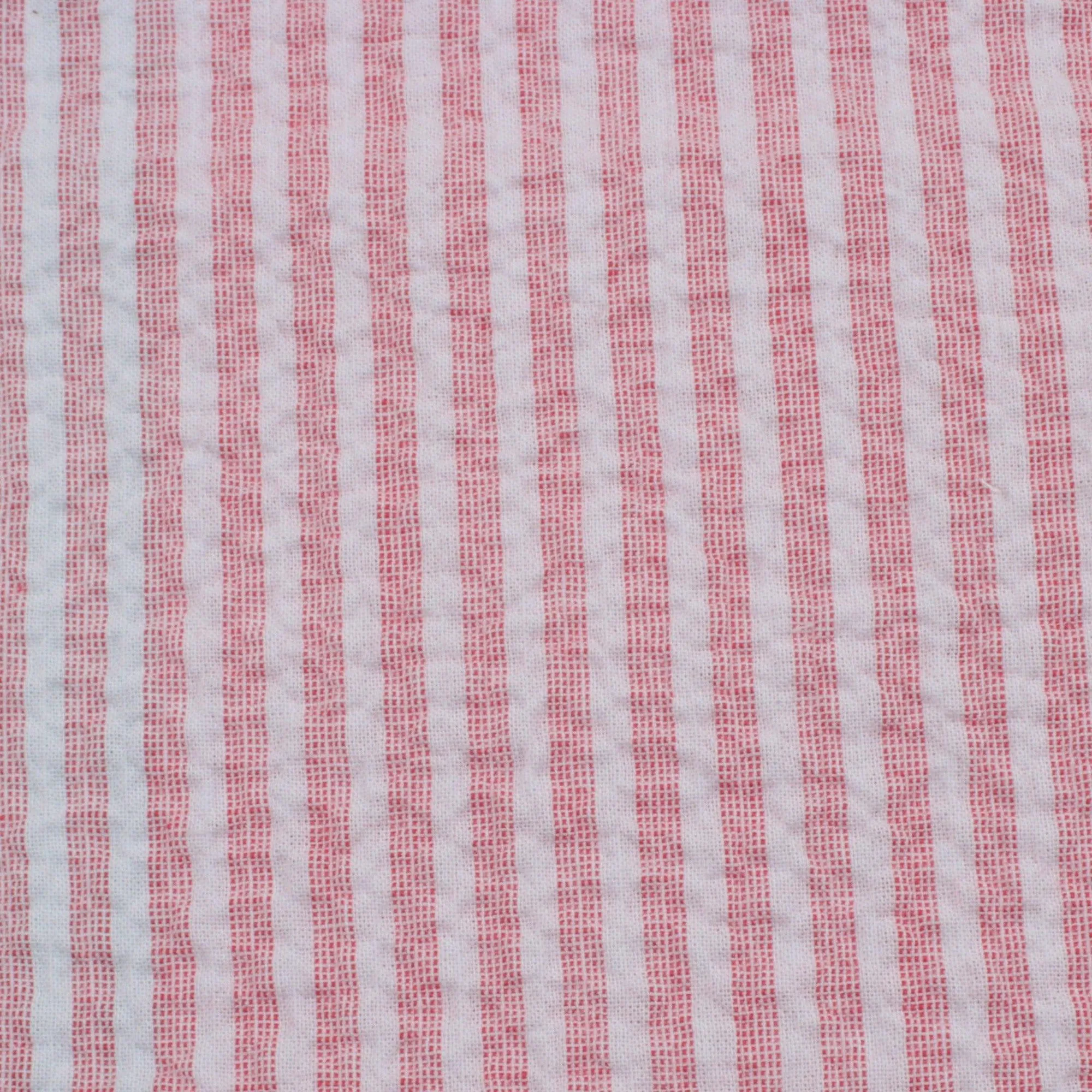 Cotton Stretch Seersucker - Stripes - 7 Colors Available